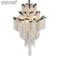 french empire chain pendant light fixture lustre hanging suspension lamp luminaria chain project lighting for living room hotel