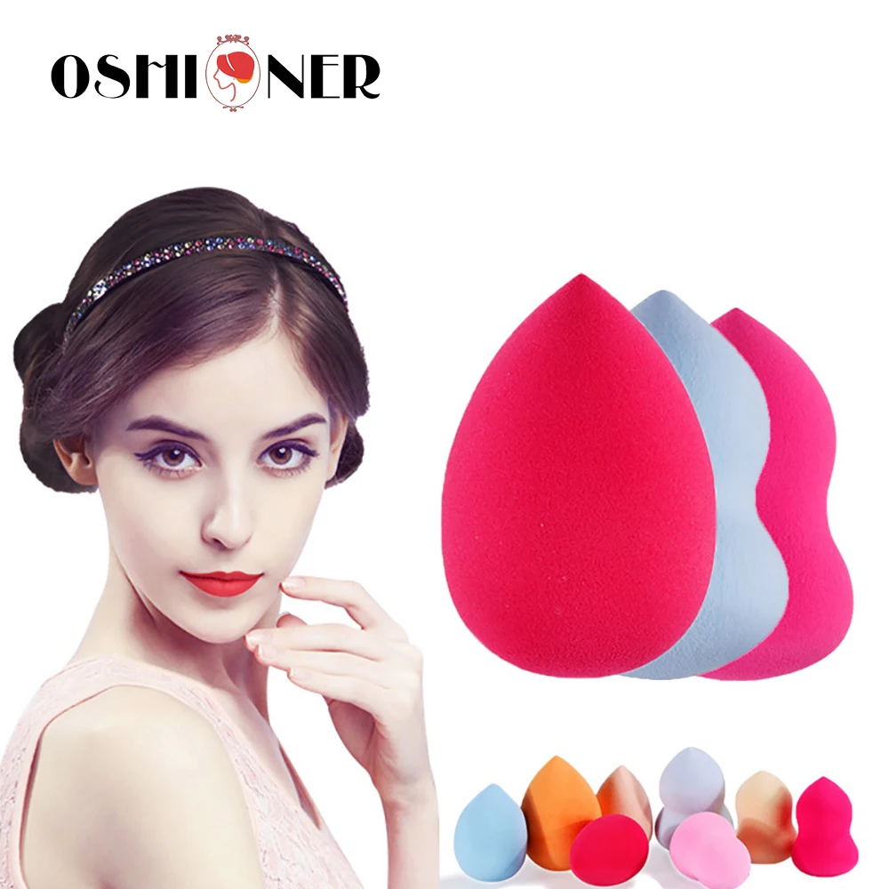 Oshioner, 4 шт., губка для основы, для лица, красота, макияж, косметическая пуховка, основа, жидкая пудра, для лица, носа, косметические инструменты для макияжа