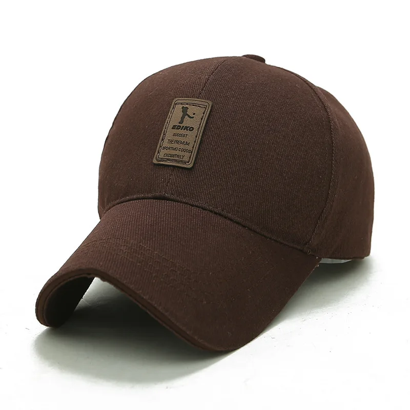 Coffee Бейсбольная кепка для мужчин и женщин, хлопок, более плотный материал, больше не раздражает кожу, простая черная спортивная крутая Регулируемая Кепка - Цвет: Coffee