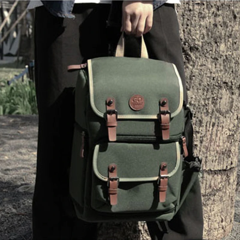 Roadfisher винтажный водонепроницаемый рюкзак для цифровой зеркальной фотокамеры и