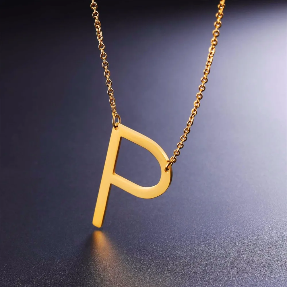 Подвески и ожерелья Starlord с буквами P для женщин мужчин ожерелье из нержавеющей