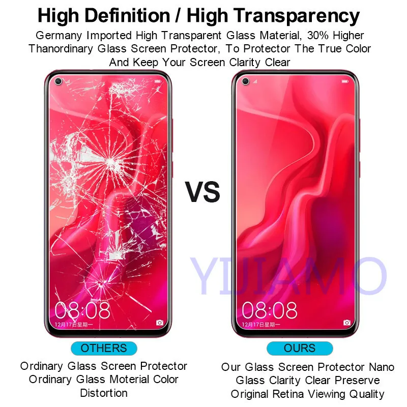 Защитное стекло для экрана huawei nova 5 pro 9h 3 2 i lite 4 e plus закаленное стекло|Защитные