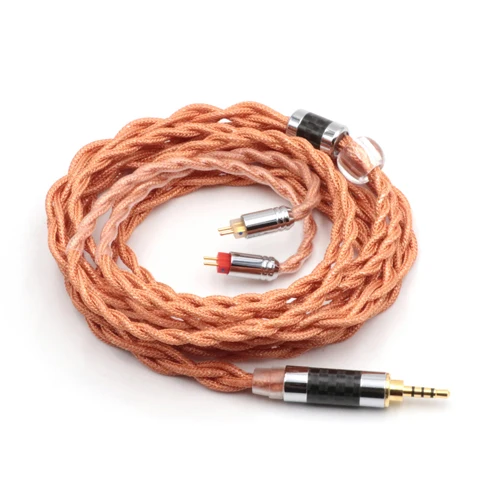 2.5mm-2Pin Linsoul LSC09 IEM Hi-Fi обновленный кабель 4 ядра один Кристалл Медь посеребренный кабель для наушников MMCX/2Pin 0,78 3,5 мм 2,5 мм 4,4 мм - Цвет: 2.5mm-2Pin