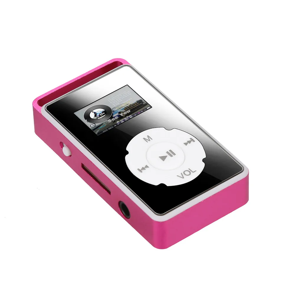 Новая мода цифровой MP3 плеер ЖК-экран Поддержка Micro SD TF карта 32G зеркальный музыкальный медиа