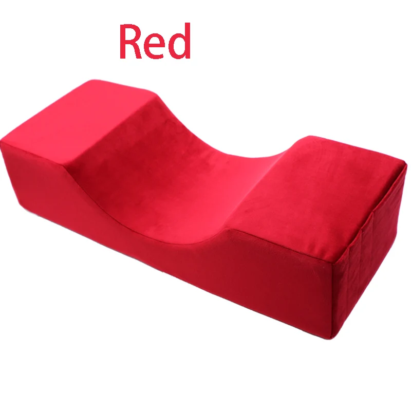 Flannel Red Подушка для наращивания ресниц, фланелевая и полиуретановая матриальная подушка для ресниц beayty salon Lahes makeup, одноразовая простыня в подарок - Цвет: Flannel Red