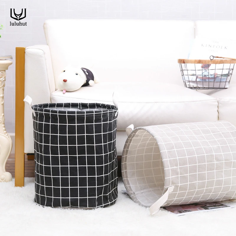 

luluhut laundry basket foldable dirty clothes storage basket large capacity children toys storage box home storage barrel