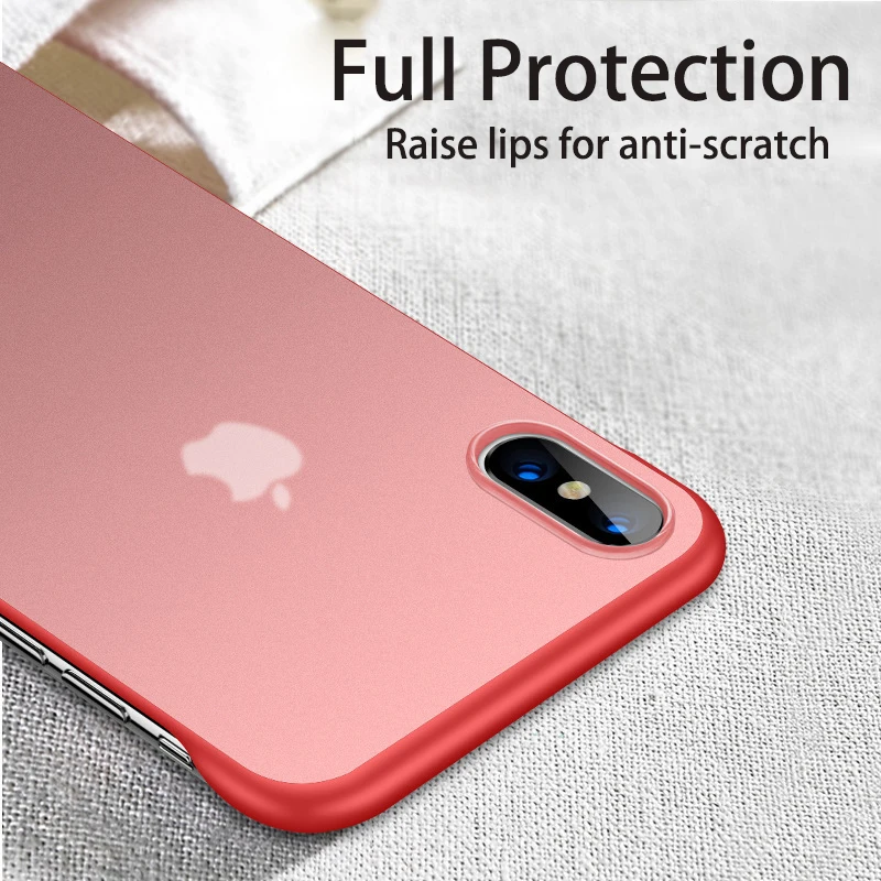Чехол для iPhone 7 Роскошный чехол без рамки с кольцом Жесткий из поликарбоната 6 8 Plus