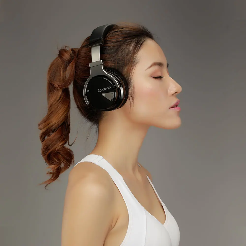 Cowin E/7 ANC Bluetooth наушники, беспроводная bluetooth гарнитура, громкая связь, глубокий бас, активные наушники с шумоподавлением, Накладные наушники