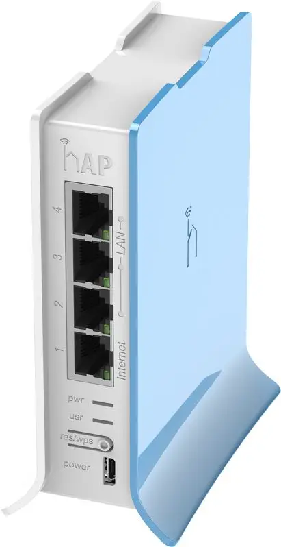 Mikrotik RB941-2nD-TC hAP Lite 32MB 4x10/100Mbps 2,4 Ghz 300 Mbps, 802.11b/g/n 2x2 OSL4 2,4G Wi-Fi роутер