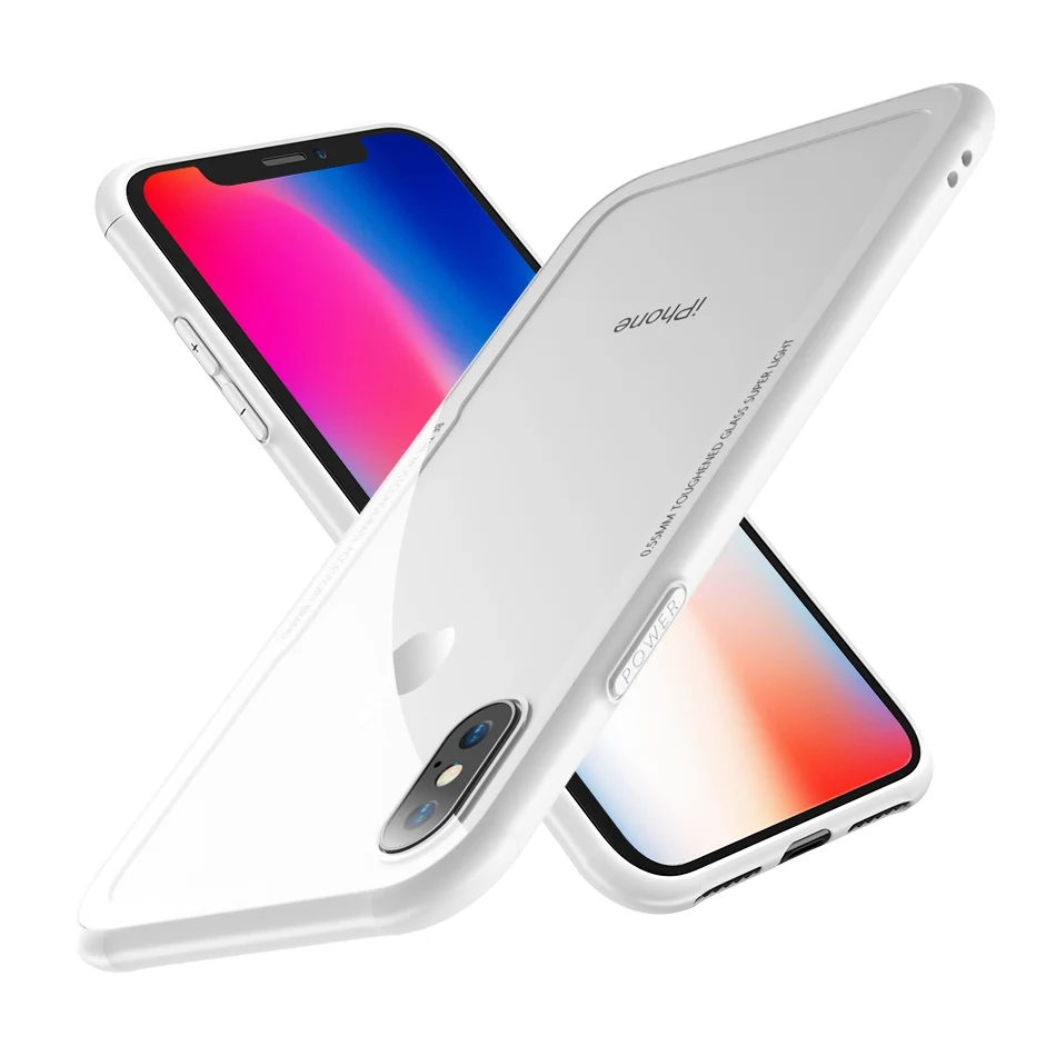 White Floveme чехол из закаленного стекла для телефона для iPhone 11 Pro XR XS Max 6 6S 7 8 Plus Роскошный ультра тонкий чехол s для iPhone X XR 7 8 6 Чехлы - Цвет: White