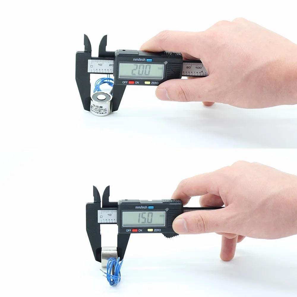 Small 20/15 DC 12V Cylinder Electromagnet Lifting 2.5KG 25N Solenoid Sucker Holding Electric Magnet custom