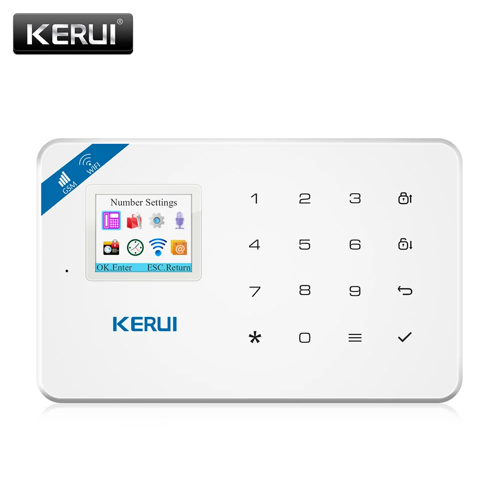 KERUI W18 панель управления wifi GSM SMS домашняя охранная сигнализация хост сигнализации