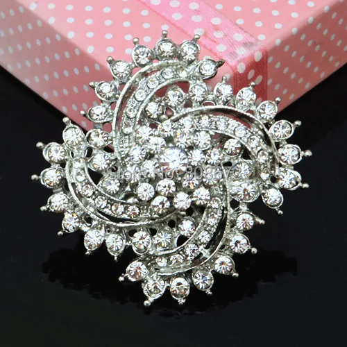 6 шт./лот Высококачественная элегантная винтажная стильная блестящая брошь с