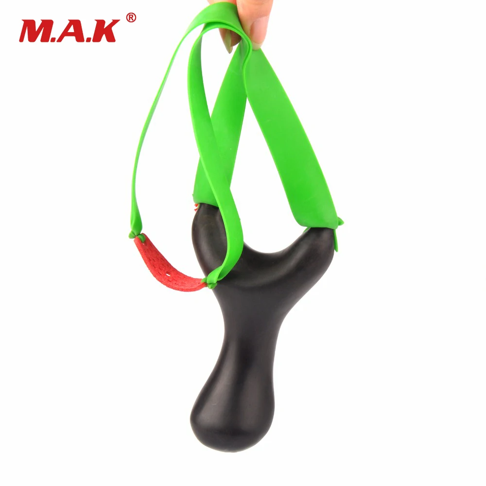 

Colorful Flat Rubber Slingshot with Ebony Wooden Recurve Slingshot for Outdoor Sports Slingshot Bow Hunting