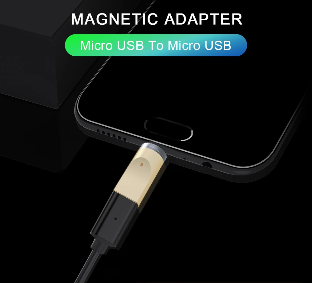 GARAS Магнитная Micro USB адаптер для iphone/Micro/usb type c Зарядное устройство и Магнит данных адаптер для samsung /Xiaomi/huawei/LG