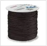 deep coffee color 1 мм 100 ярдов/рулонная веревка макраме, атласные нейлоновые шнуры/веревка Kumihimo, китайский шнур с узлом, сделай сам, браслет, ювелирное изделие - Цвет: deep coffee color