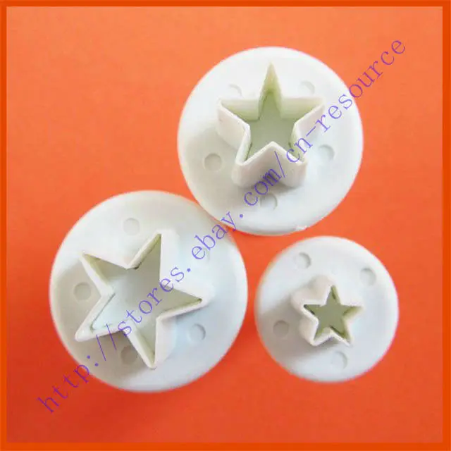 3 шт. сделай сам поршень в форме звезды резак форма для сахарной мастики помадки