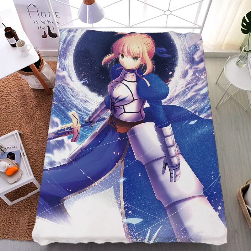 Обновление августа аниме Fate/Grand Order FGO Jeanne d'Arc& Scathach постельное белье из молочного волокна и одеяло летнее одеяло 150x200 см - Цвет: 4