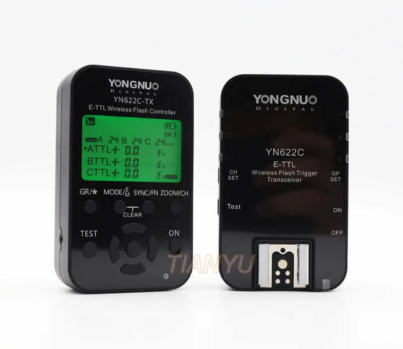Yongnuo YN-622C II триггер YN622C-TX ЖК-контроллер ETTL Беспроводная вспышка триггерные приемопередатчики для Canon Yongnuo Flash