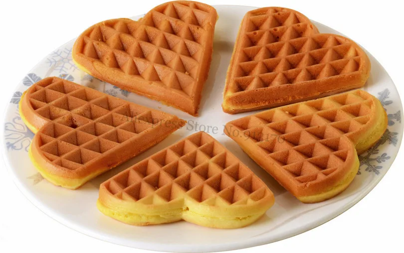 Коммерческая противопригарная машина для изготовления вафель 220 В 110 стандартная