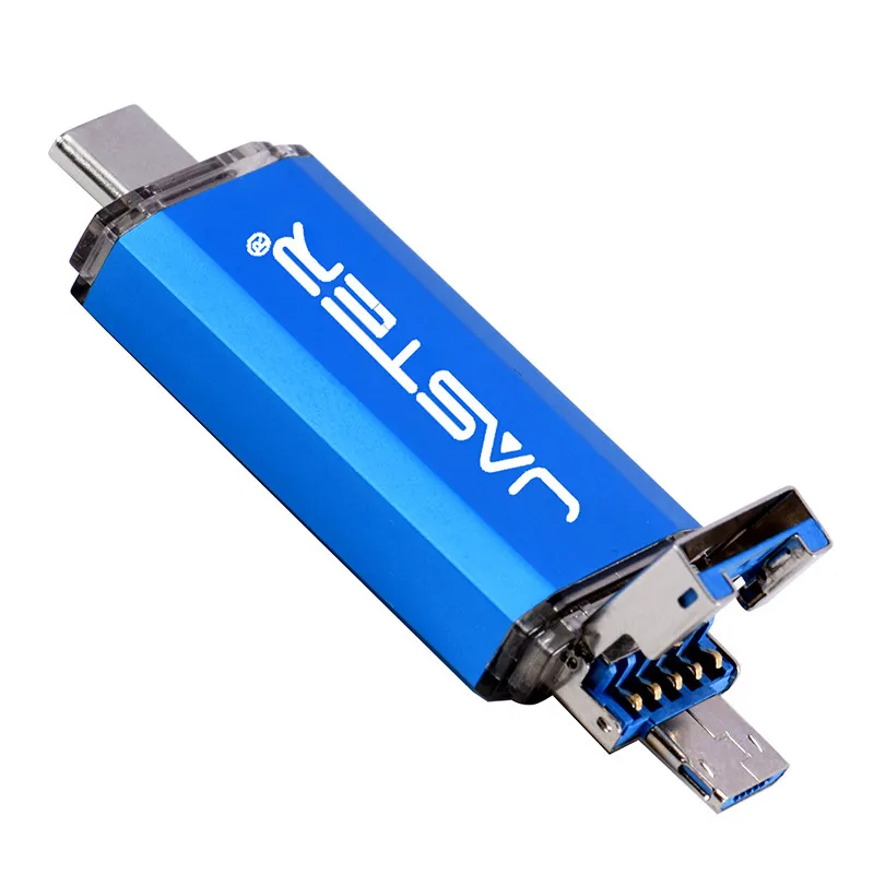 SHANDIAN USB 3,0 type C OTG USB флеш-накопитель Usb 3,0 Флешка для type-C Mobile/PC 64 ГБ 32 ГБ 16 ГБ высокоскоростная микро USB флешка - Цвет: Blue
