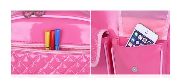 2018 New School bags primary school backpacks wheels girl students PU shoulder Removable type | Багаж и сумки