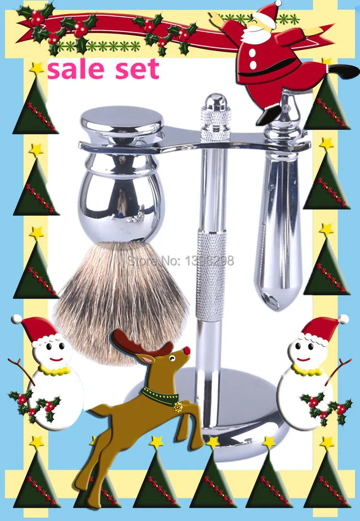 CSB безопасный бритвенный набор щетка для бритья чистый барсук волосы борода