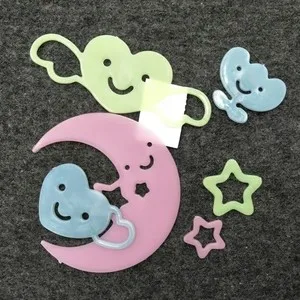 Coloful LoveCCD Звезда Луна Светящиеся в темноте игрушки Светящиеся звезды стикер спальня флуоресцентная живопись игрушка ПВХ наклейка s для детской комнаты J17#2 - Цвет: Coloful
