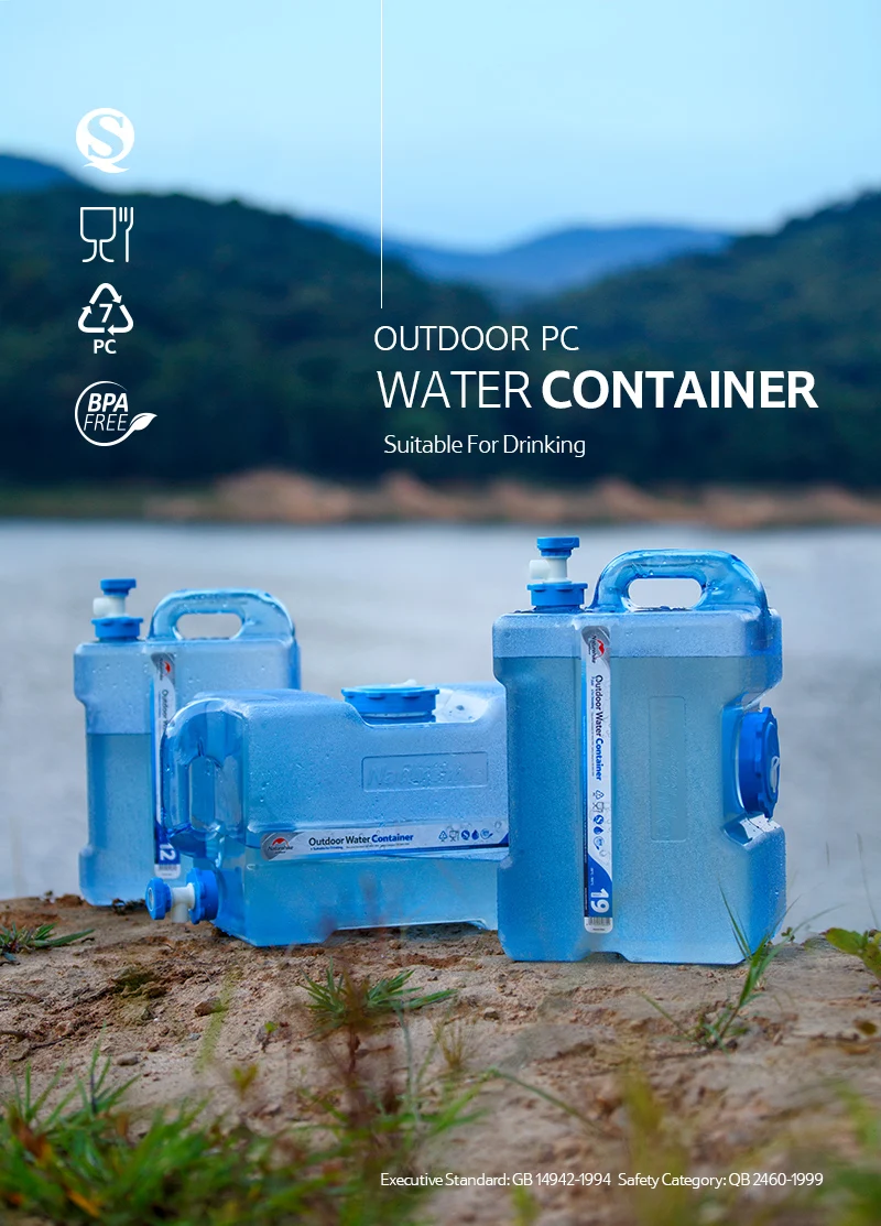 Naturehike Пищевой ПК контейнер для воды на открытом воздухе большой емкости ведро воды Пешие прогулки Кемпинг бак для воды с краном