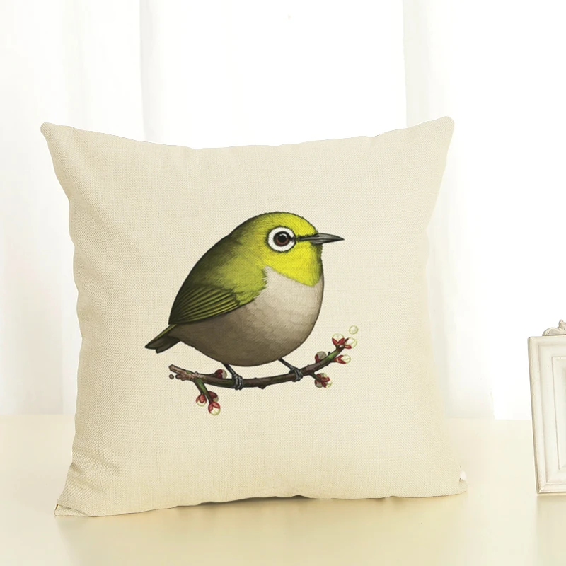 Новый fat bird second серия диванов набор защитных подушек льняная наволочка | Дом и сад