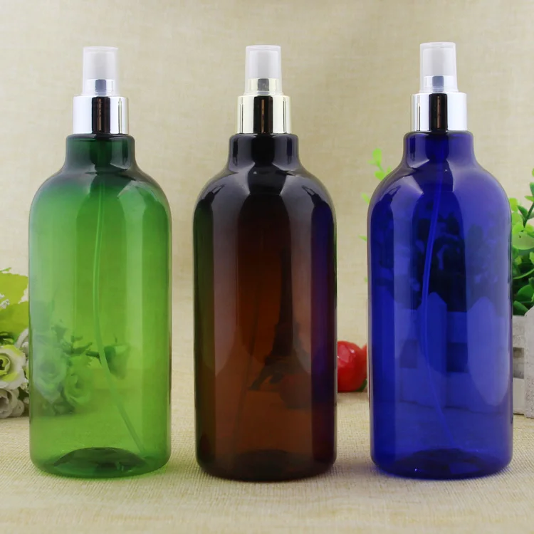 

2/10pcs 500ml Empty PET Spray Bottle with gold/silver sprayer atomizer 500cc Toner Water Liquid Refillable Sub Package Container