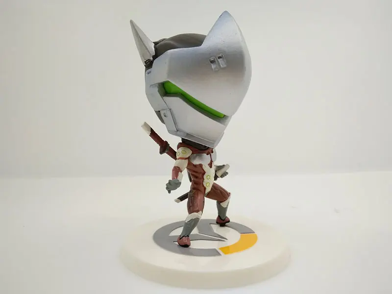 Фигурка персонажа Genji OW 10 см модель из ПВХ кукла для просмотра часов Коллекция игр