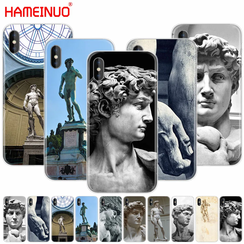 HAMEINUO чехол для сотового телефона с изображением статуи Микеланджело Давида iphone X