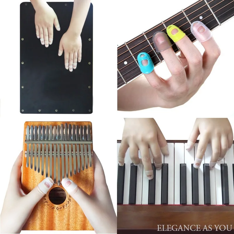 Чехол для защиты пальцев музыкальных инструментов 10 шт. противоскользящий