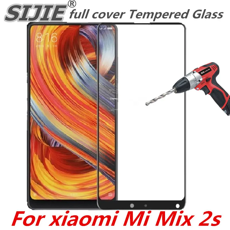 Защитное стекло закаленное с полным покрытием для Xiaomi Mi Mix 2s MI2S M2S MIX2S|Защитные