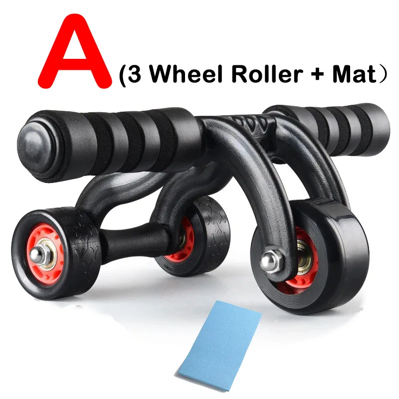 Type A 3 wheel AB роликовые упражнения фитнес GMY power пуш-ап ролик брюшного колеса - Цвет: Type A 3 wheel