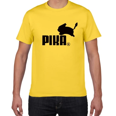 yellow Забавная футболка, милые футболки homme Pumba/Pira, мужские хлопковые топы с короткими рукавами, крутая футболка, летний Трикотажный костюм, футболка для мужчин - Цвет: yellow