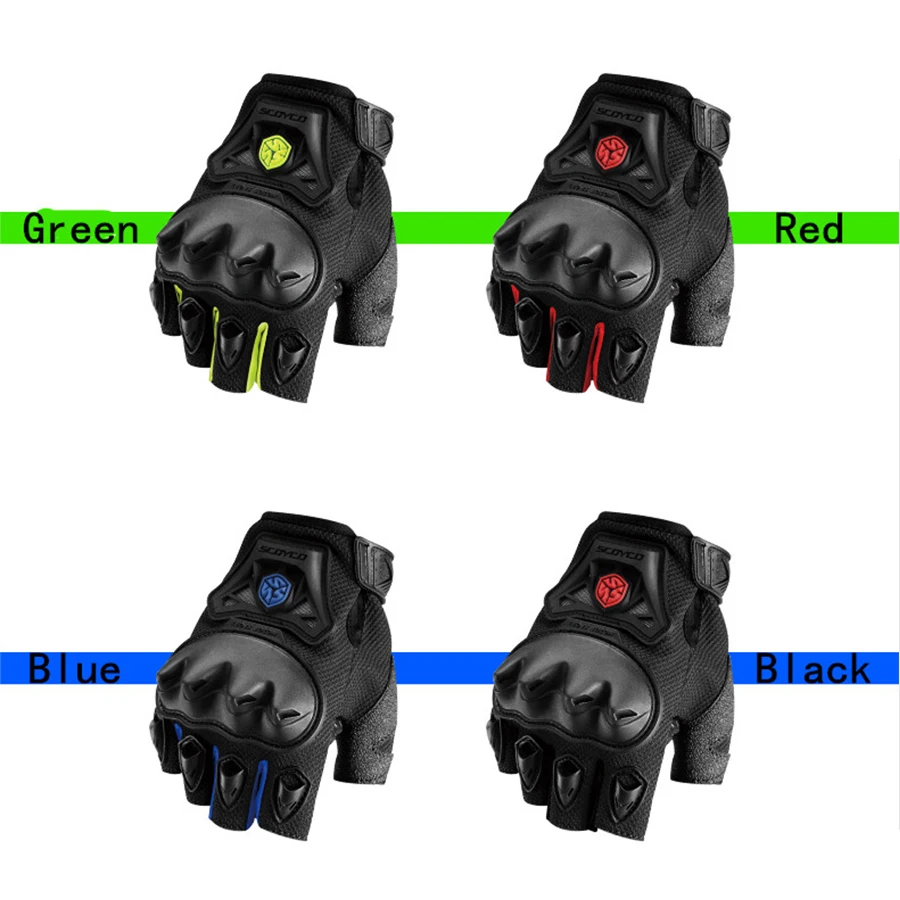 Перчатки для мотоцикла SCOYCO защитные дышащие мотоциклетные перчатки без пальцев
