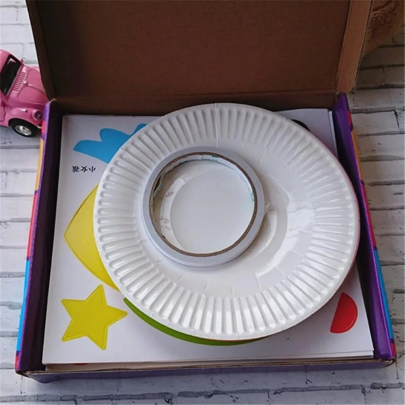 Happyxuan DIY бумажная пластина Искусство ремесло наклейки Пазлы Мультфильм Животные
