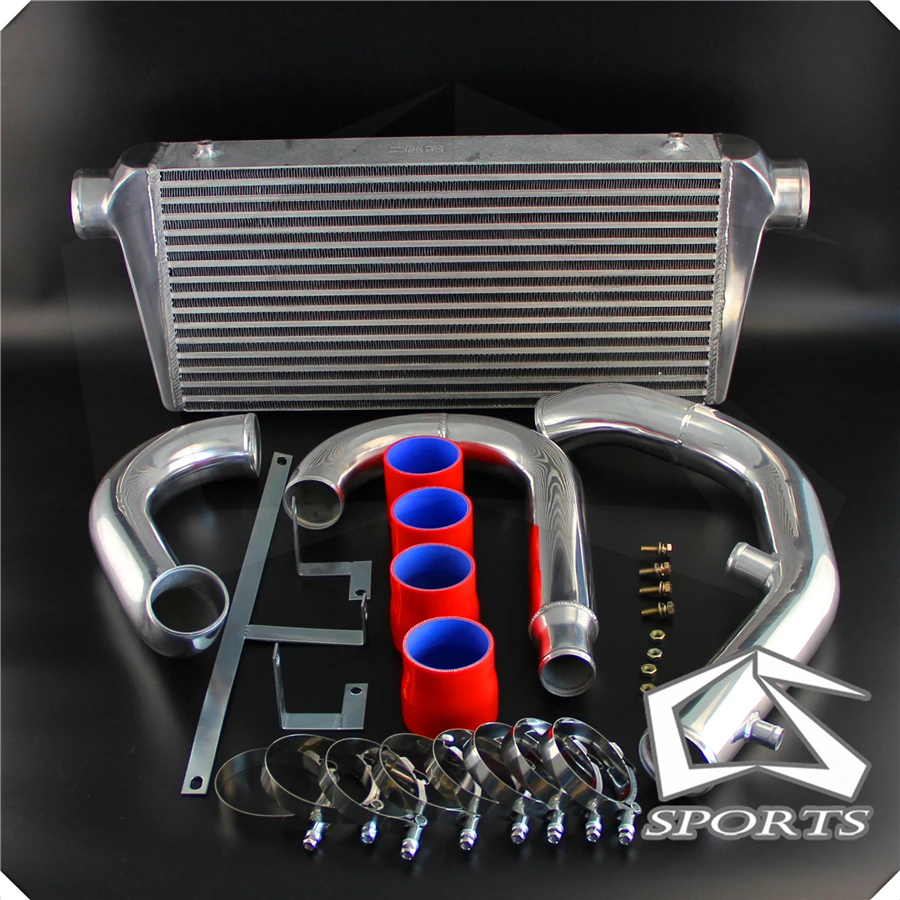Интеркуллер FMIC + Трубопроводный комплект подходит для M * itsubishi Lancer EVO 7 8 9 CT9A 4G63 04