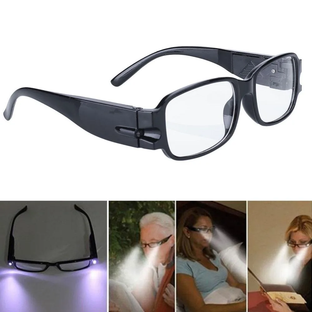 Очки для чтения глаз спальня Spectical светодиодный светильник черный портативный походные очки