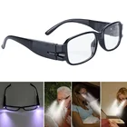 Очки для чтения для спальни, компактные очки для походов со светодиодсветильник