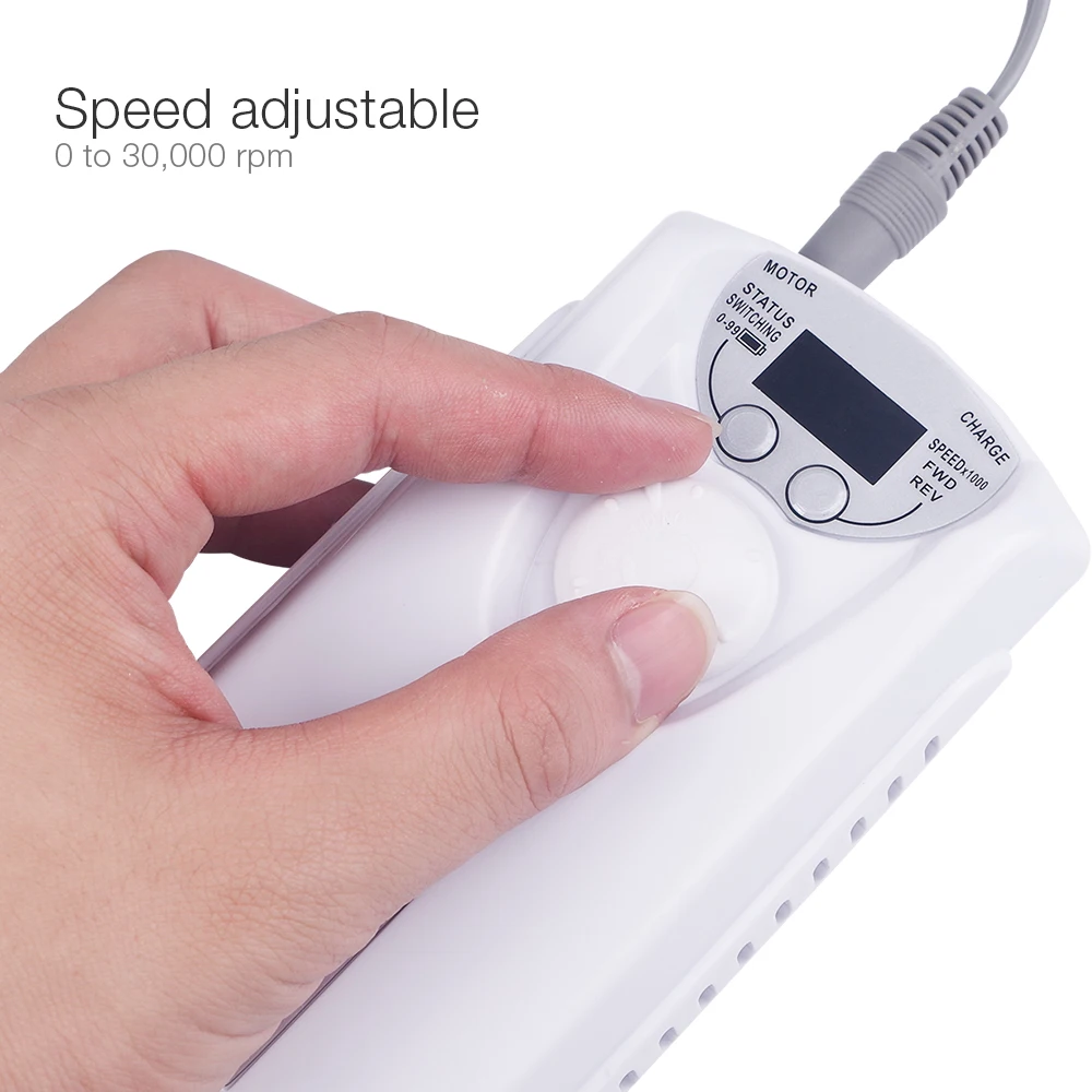 30000 об/мин перезаряжаемая портативная дрель для ногтей маникюра и педикюра