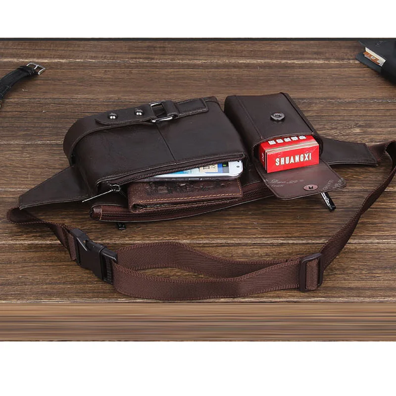 Мужская винтажная сумка мессенджер из натуральной воловьей кожи с заклепками на