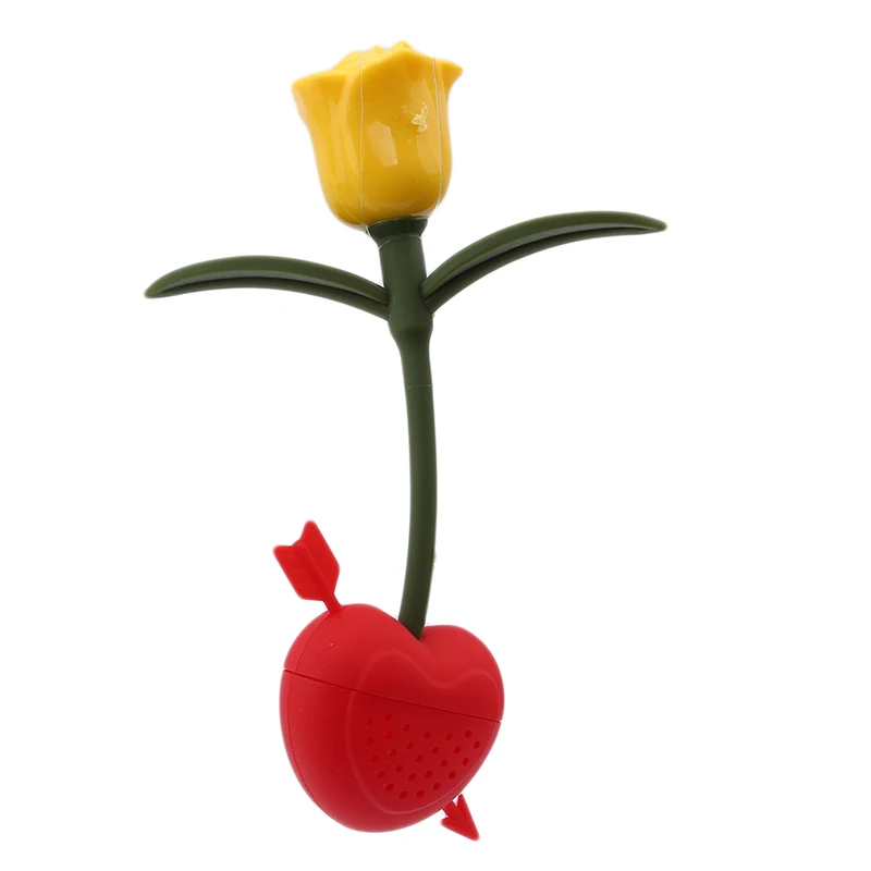 1 шт. новый прочный силиконовый многоразовый розовый цветок чай травяной специи