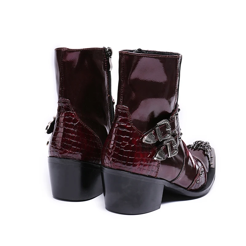 Мужские кожаные ботинки с острым носком сезон весна осень Ботинки martin в деловом