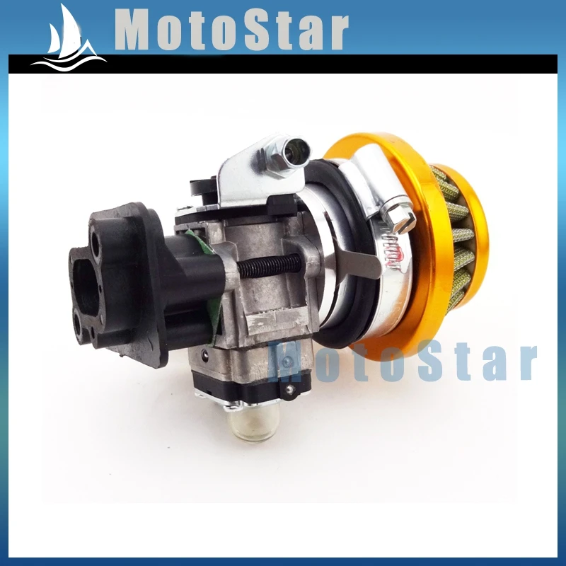 Карбюратор 15 мм + золотой воздушный фильтр 44 комплект из сплава для 2 тактного