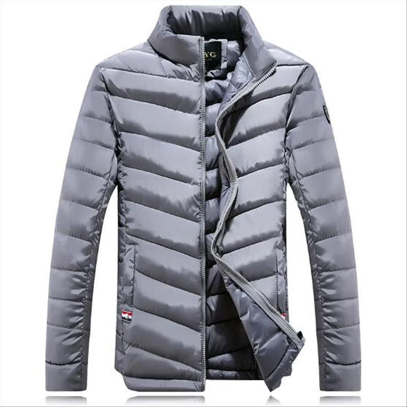 Мужские Мода 2017 г. зимние модели Пух парк куртка человек теплая версии воротник