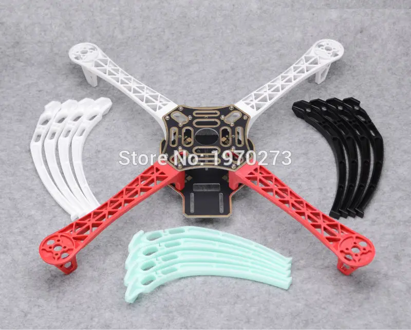 

F450 Quadcopter Kit Frame PCB Arms w/ Black / Blue / White Landing Gear Skid for F450 F550 SK480 FPV