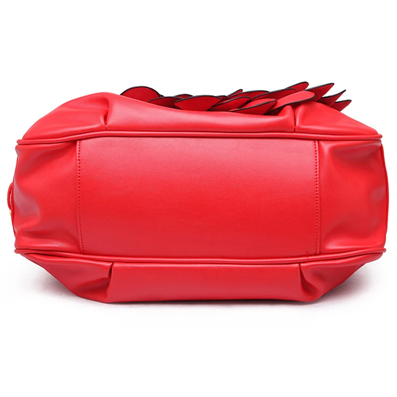 LADSOUL женские кожаные сумки с цветочным принтом высококачественные на плечо